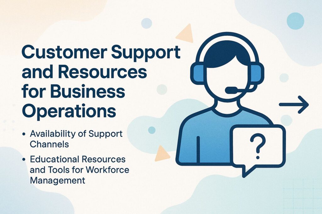 Customer Support and Resources for Business Operations
