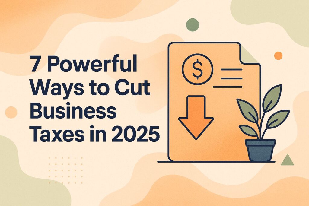 Powerful Ways to Cut Business Taxes in 2025