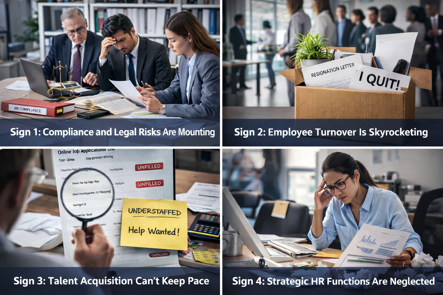 signs of overburdened HR department